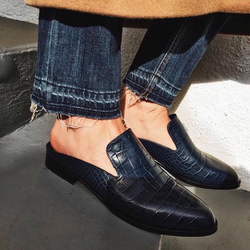 Robert Clergerie Alicem Snake Mules